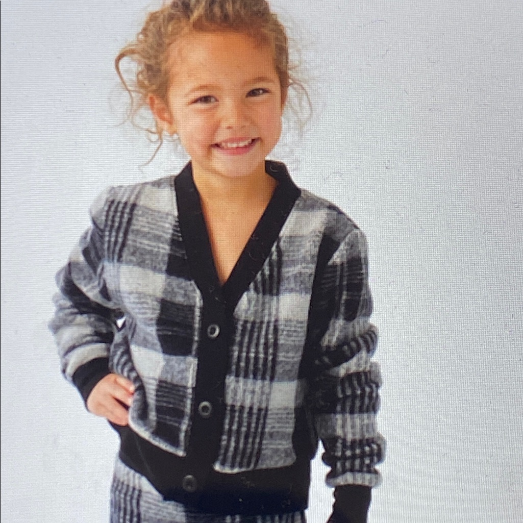 Sol Angeles Black And Grey Knit Cardi